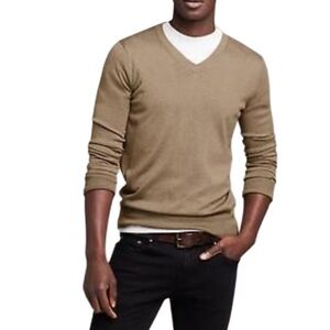 Banana Republic Luxury Blend Silk Cotton Cashmere V Neck Sweater